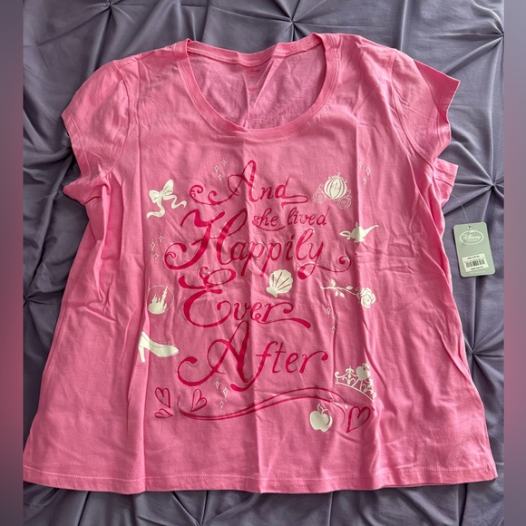 DISNEY “And she lived happily ever after” pajama set 2X NWT - Picture 2 of 7